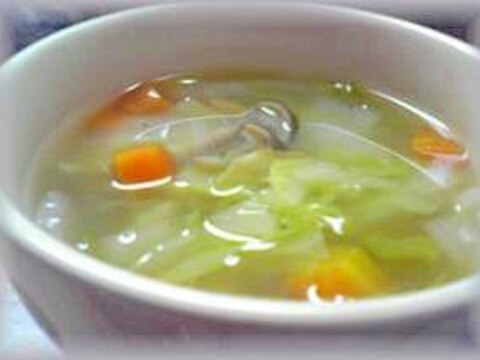 心まで温まる♪しょうがと野菜だけのスープ♪